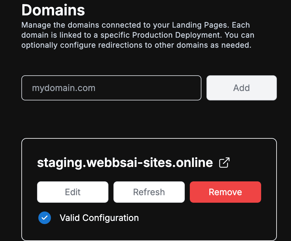 Custom Domains